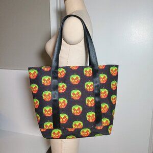 Poison Apple Snow White Inspired Zip Top Shoulder Tote Handmade bag